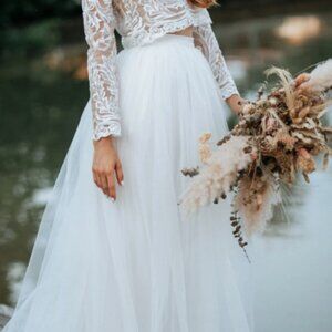 White Tulle Skirt from StylishBrideAtelier (Etsy) Waist Size 28